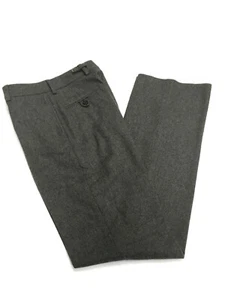 New POLO RALPH LAUREN Dark-Gray Wool-Blend Flannel Boys' Dress Pants Sz8 - Picture 1 of 6