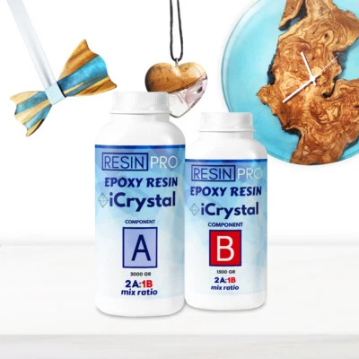 ICRYSTAL RESINE ULTRA TRANSPARENT- Idéal pour la création artistiques. - Photo 1/4