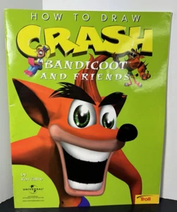 How to Draw Crash Bandicoot and Friends by Ron Zalme (1999, Trade Paperback) - Picture 1 of 6