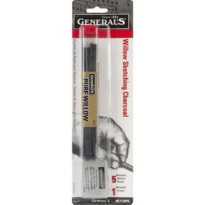 General's Willow Sketching Charcoal Sticks 5pcs - Picture 1 of 1