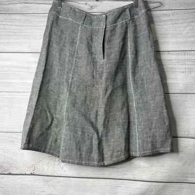 Uniforme John Paul Richard Mujer’s 100% Lino Puro Negro Falda Talla 12 Foto 1 de 4