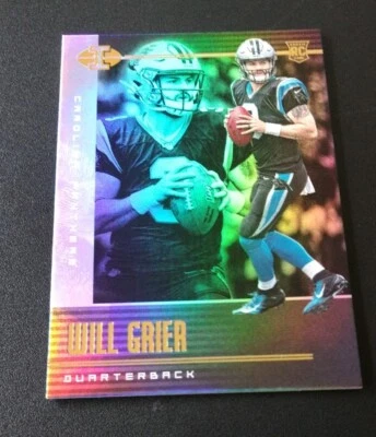 WILL GRIER 2019 Panini ILLUSIONS RC Rookie #96 Carolina Panthers - Image 1 of 2