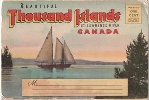 Thousand Islands, St Lawrence River, Canada, Vintage Folder Postcard, 20 Views - Picture 1 of 24