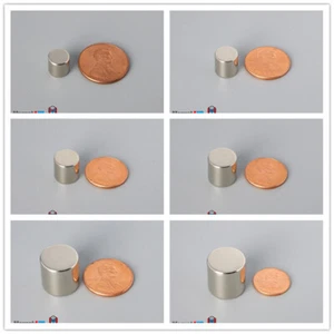 N52 Multiple Size Super Rare Earth Neodymium Equilateral Tools Cylinder Magnets - Picture 1 of 7