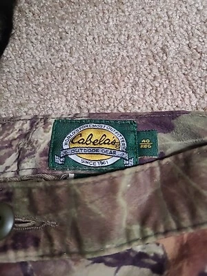 Cabelas Pants 40 Regular Waterproof Windproof Realtree - Image 1 of 4