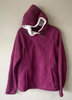 Sudadera con capucha para mujer Koppen Sherpa arándano grande L Z32 Foto 1 de 4