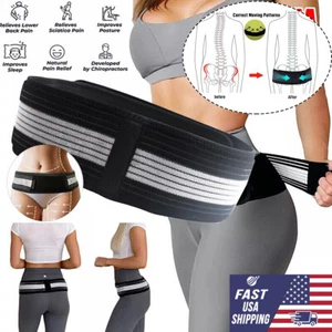 Pelvic Lower Back Support Sacroiliac Hip Belt Si Joint Pain for Women and Men US - Picture 1 of 15