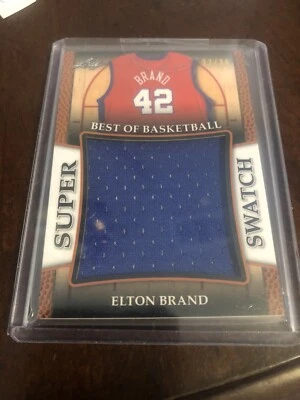 2017 Leaf Best Of Basketball Super Swatch Jersey Elton Brand 27/30 - Image 1 of 3