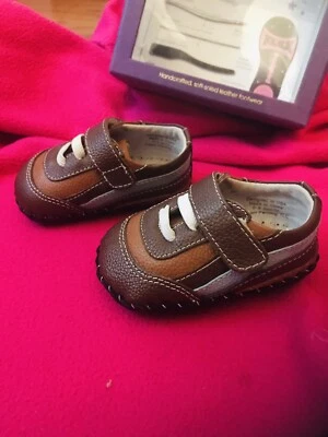 Pediped Flex Niño Pequeño Bebé Cuero Josh Zapato Marrón XS 0-6 Meses Nuevo Foto 1 de 4