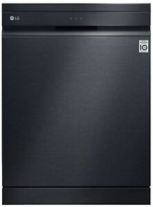 LG TrueSteam QuadWash DF455HMS 14 Place Dishwasher - Matte Black Stainless