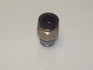 1/4 BSP Male x 3/8 Push Fit Stud,European Thread x Imperial 1/4 BSP x 3/8 PUSH - Picture 1 of 2