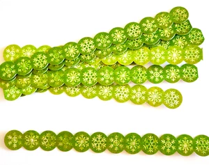 Mini Schneeflocken Weihnachten Glitzer Akzente 6er Set ~ 6" Aufkleber K&Company - Bild 1 von 2