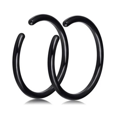 32 PIEZAS/LOTE Juego de anillos de aro para nariz Barra de acero quirúrgico Hueso Tachuelas Anillo perforador 20G Foto 1 de 4