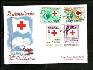 ROTES KREUZ TRISTAN DA CUNHA FDC 1970 Sehr guter Zustand - Bild 1 von 1