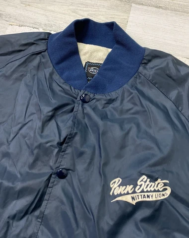 Vtg ARTEX Campus Jacket Penn State Bomber Jacket Nittany Lions Sz L Cover