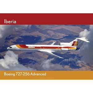Iberia Airline Boeing 727-256 impresión artística avanzada - vista aérea - póster de 2 tallas - Imagen 1 de 5