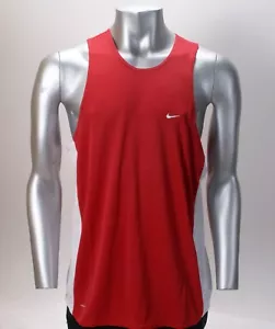 NIKE TANK TOP ROT/WEISS SPORTBEKLEIDUNG FITNESSSTUDIO FREIZEIT SOMMER AUTHENTISCH NEU MIT ETIKETT GRÖSSE XL - Bild 1 von 4