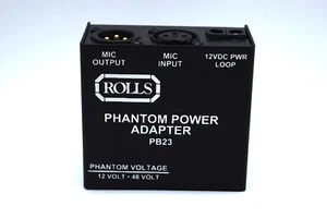 ROLLS PB23 Switchable 12 or 48 Volt Phantom Power Supply w/ AC Adaptor. Tested. - Picture 1 of 4