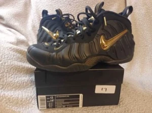 Size 13 - Nike Air Foamposite Pro Black Metallic Gold 2018 - Picture 1 of 7