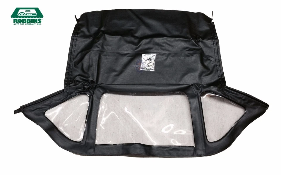 Nuevo Top Convertible Negro Triumph Spitfire 1971-80 Cremallera Ventana Robbins Marca Foto 1 de 1