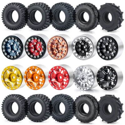 4PCS Wheels Felgen Radreifen Upgrade für RC Axial 1/24 SCX24 Crawler Car - Bild 1 von 4