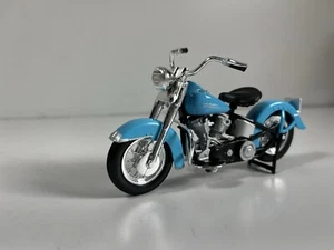 Maisto 1:18 Harley Davidson 1953 74FL Hydra Glide MOTORCYCLE BIKE Model Blue - Picture 1 of 7