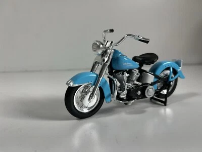 Maisto 1:18 Harley Davidson 1953 74FL Hydra Glide MOTORCYCLE BIKE Model Blue - image 1 of 4