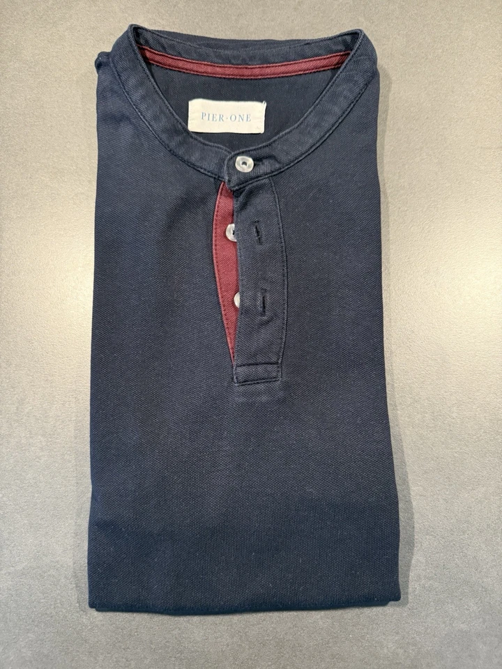 Pier One T Shirt Herren Größe M Blau - Bild 1 von 1
