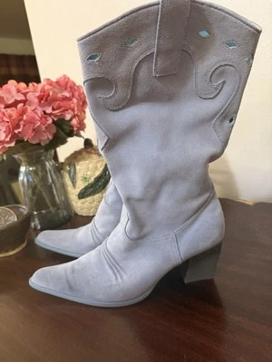 Botas Periwinkle camurça tamanho superior 9 - Imagem 1 de 4