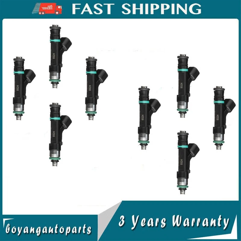 For 2009 2010 Ford F-150 Lobo 5.4L V8 Set of 8 Fuel Injector 9L3Z9F593B FJ1003 - Изображение 1 из 4
