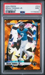 2024 Panini Prizm Brian Thomas Jr. 314 Orange Ice PSA 9 RC, Rookie - Bild 1 von 2