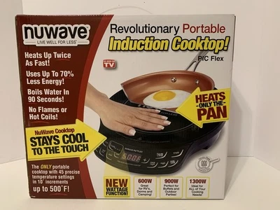 Nuevo quemador eléctrico portátil NuWave PIC Flex Precisión Inducción Foto 1 de 4