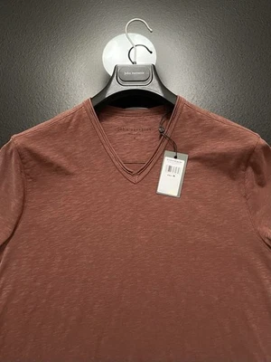 John Varvatos Premium Mens Shirt - Double Raw Cut Edging - Mauvewood - NWT - Image 1 of 4