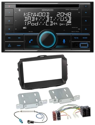 Kenwood CD 2DIN DAB USB MP3 Bluetooth Autoradio für Alfa Giulietta 2013-2021 ISO - Bild 1 von 4
