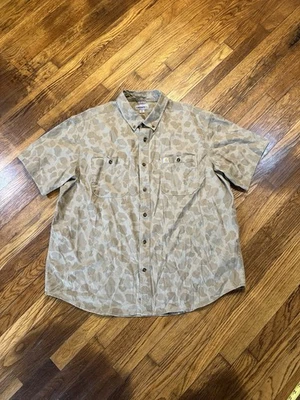 Camisa Carhartt masculina 2XL ajuste relaxado robusta flexível peso médio lona botão para cima - Imagem 1 de 4
