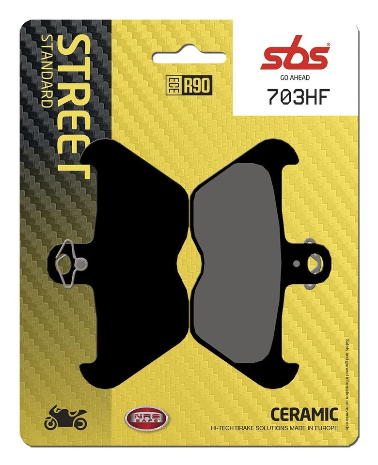 SBS HF Street Ceramic Organic Brake Pads For BMW K 1200 LT ABS - 100.0 MM — 第 1/1 张图片