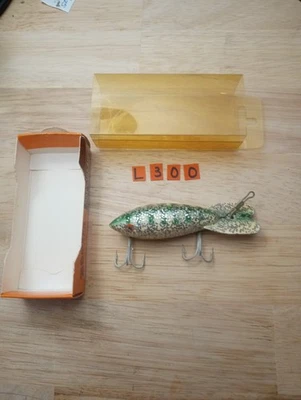 Vintage Bomber 500 Series Fishing Lure w/Box Silver Glitter - Image 1 of 4