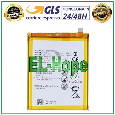 BATTERIA HB366481ECW PER HUAWEI P20 Lite ANE-L21 ANE-LX1 3000 mAh PARI ORIGINALE
