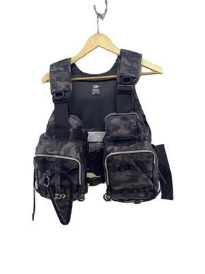 Daiwa DF-6206 рыбалки плавающий жилет поплавок игры мешок L33 см JET черный б/у - Изображение 1 из 4