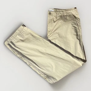 Calvin Klein Khaki Pants Men's 38x32 Flat Panel Front Relaxed Fit 100% Cotton - Picture 1 of 6