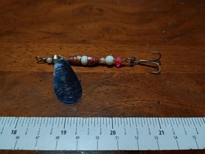 Desconocido Spinner Tal vez Vintage o Hecho en Casa Señuelo de Pesca de Lubina Muskie Aparejos Lucio.x Foto 1 de 4
