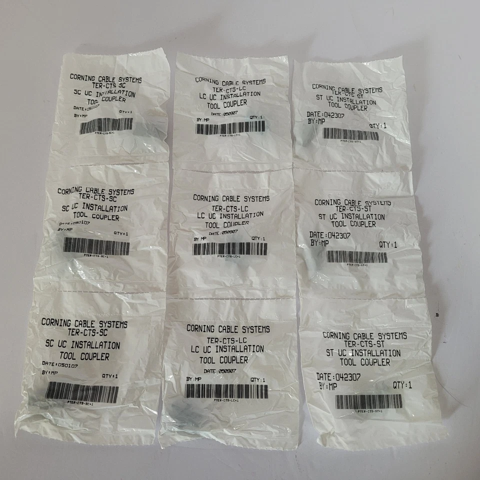 NOS 9 Corning Cable Fiber TER-CTS-SC, ST, LC  UC Install Tool Couplers Unicam - Image 1 of 4