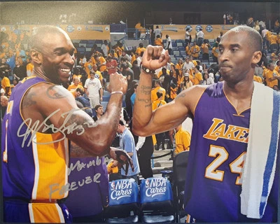 Foto autógrafa firmada por Joe Smith Los Angeles Lakers Mamba Forever 11x14 Kobe Foto 1 de 2