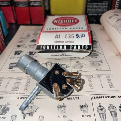 niehoff AL-135 调光开关 适合 40 年代 - 50 年代拖把等 — 第 1/4 张图片