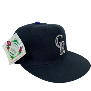 Vintage Colorado Rockies Hat Cap Fitted 7 3/8 MLB New Era Diamond Collection USA - Picture 1 of 10