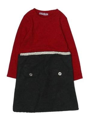 P'tite Mom 女孩红色连衣裙 6 — 第 1/2 张图片