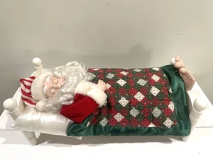 Vintage 1992 Sleeping Snoring Santa Claus Christmas Animated Telco Motionette - Picture 1 of 8