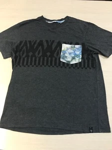 Burnside Pocket T Shirt S/S w Skull Graphic Mens Sz Small A8 - Picture 1 of 9