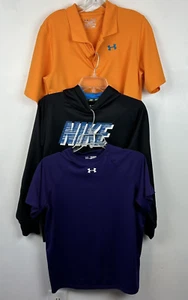 Nike Sweatshirt Boys Youth XL Under Armour Polo T Shirt Lot of 3 Flaw - Picture 1 of 21