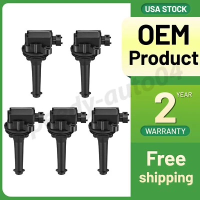 Pack de 5 bobinas de encendido para Volvo C70 S60 S70 S80 V70 XC70 XC90 L5 L6 UF341 Foto 1 de 4